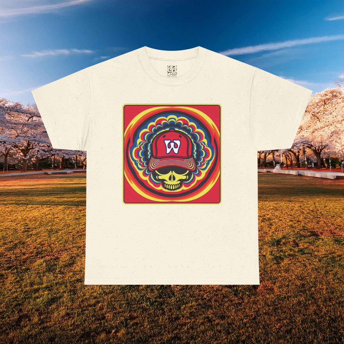 Psychedelic Funky W Skull Tee