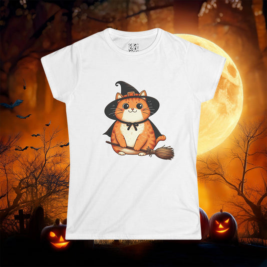Trick or Treat Cat Women's Softstyle Tee