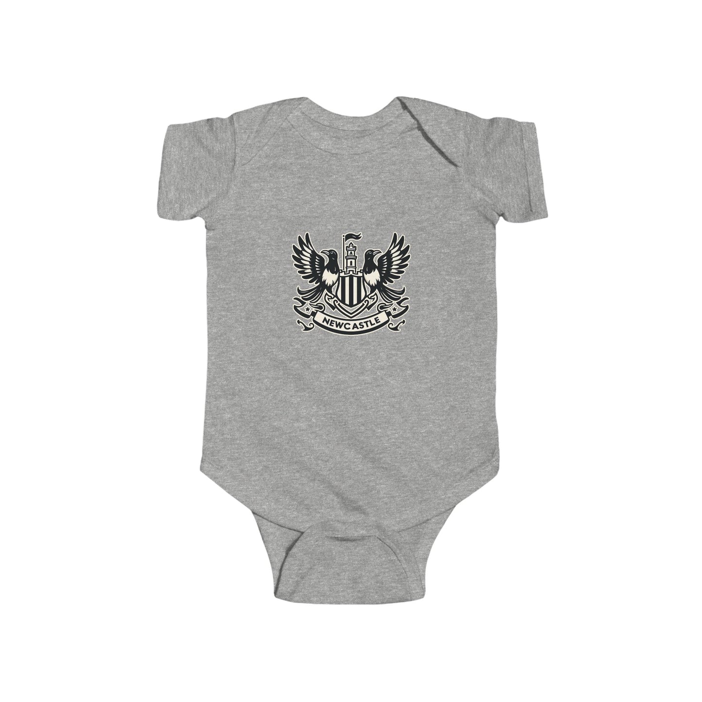Newcastle United B&W Crest Infant Bodysuit