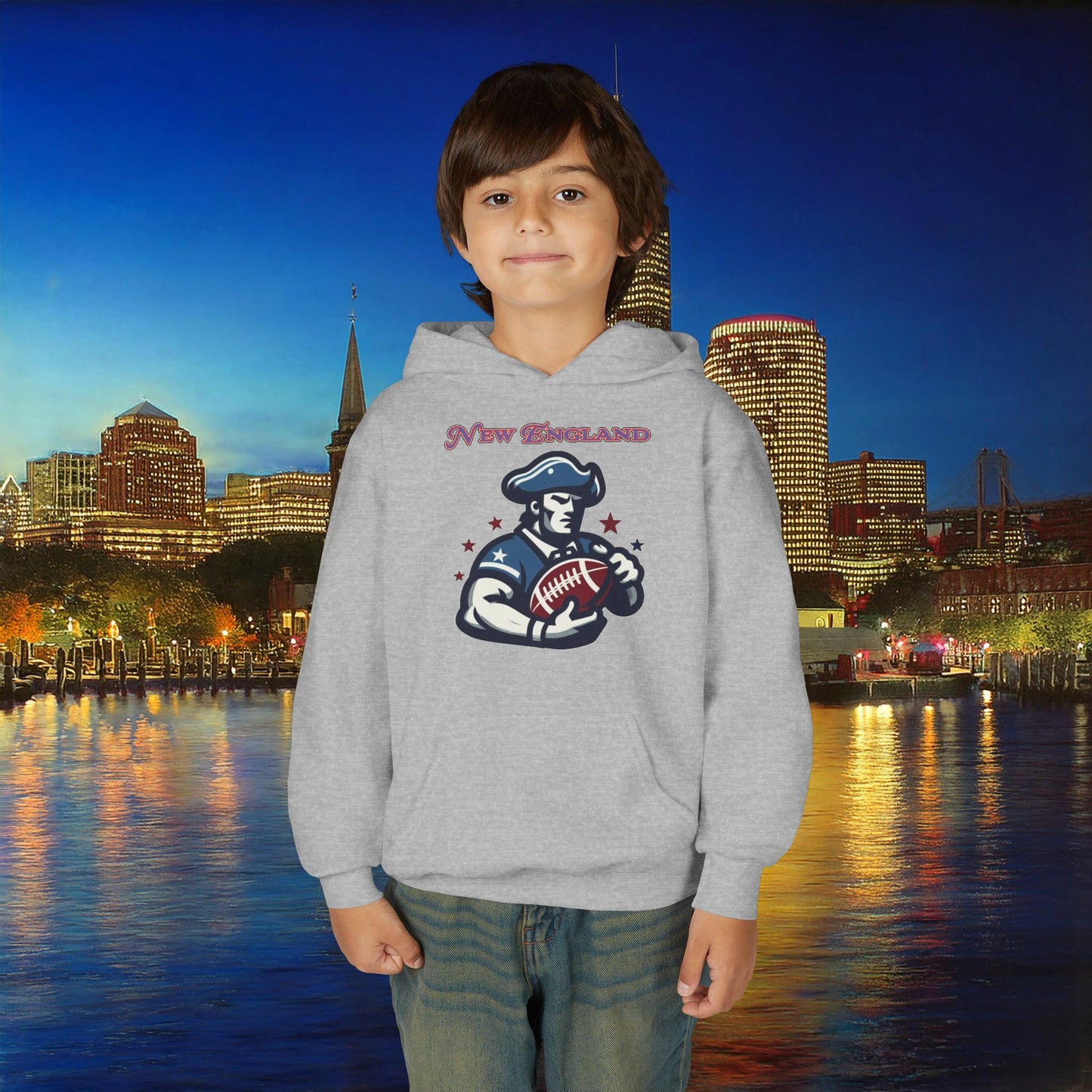 New England Football Youth Hoodie