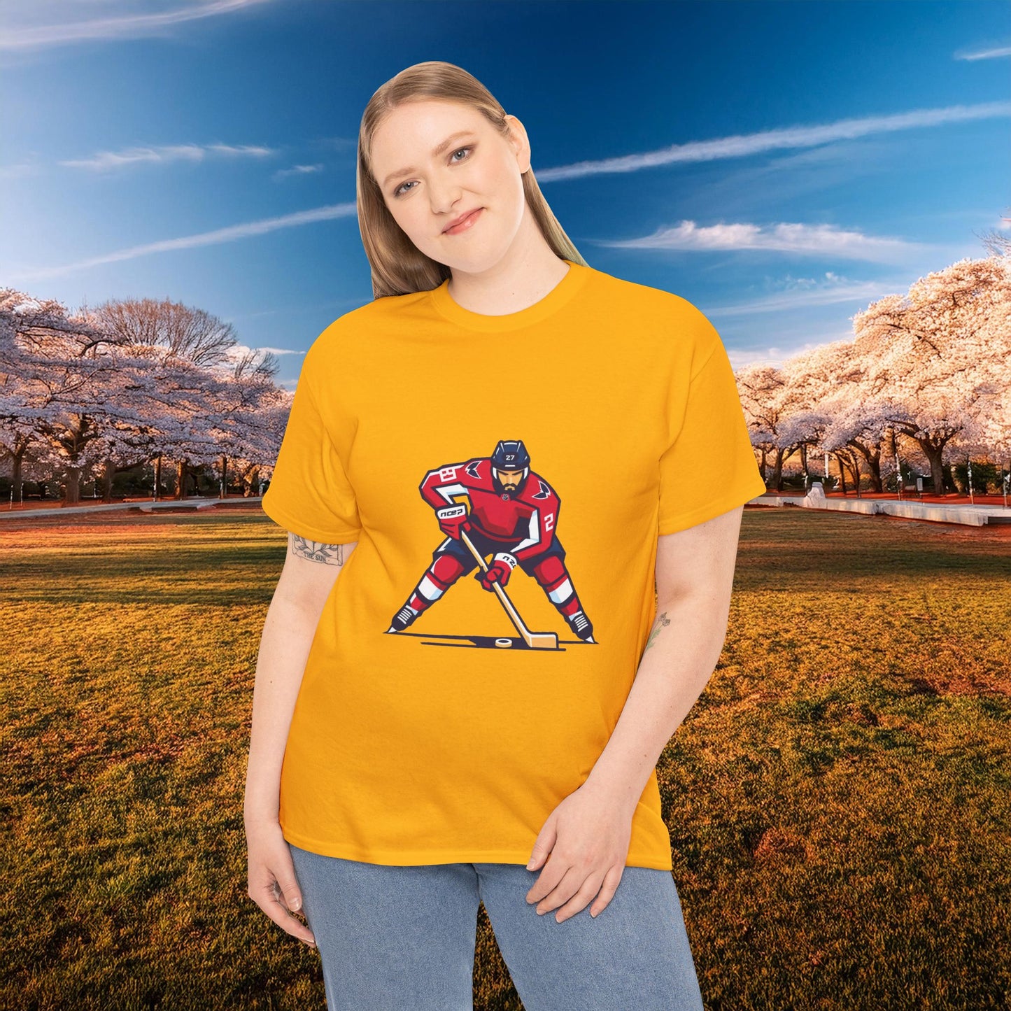 Washington Hockey Player Tee