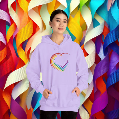 Rainbow Heart Unisex Hoodie
