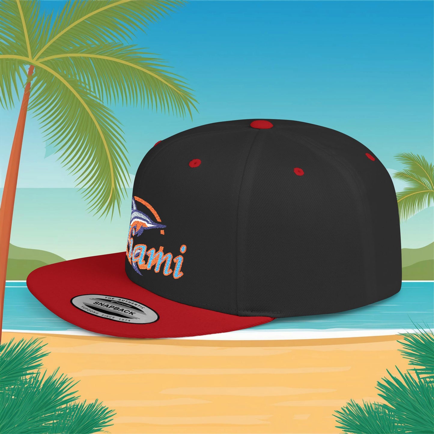 Miami Baseball Flat Bill Snapback