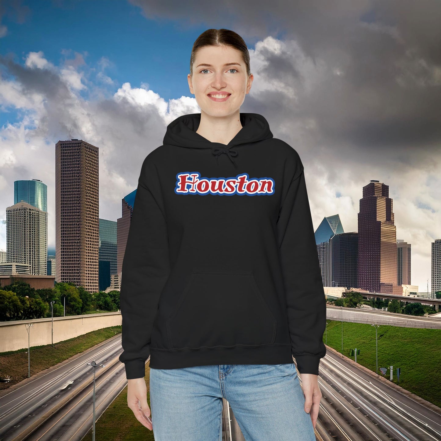 Houston Skull Hoodie