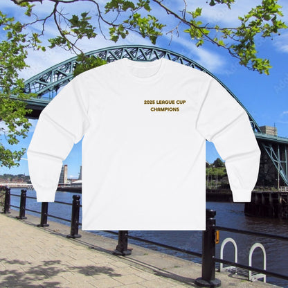 Newcastle Cup Champions Crest Long Sleeve Tee