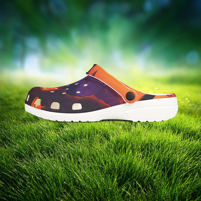 Jack-O'-Lantern Halloween Foam Clogs