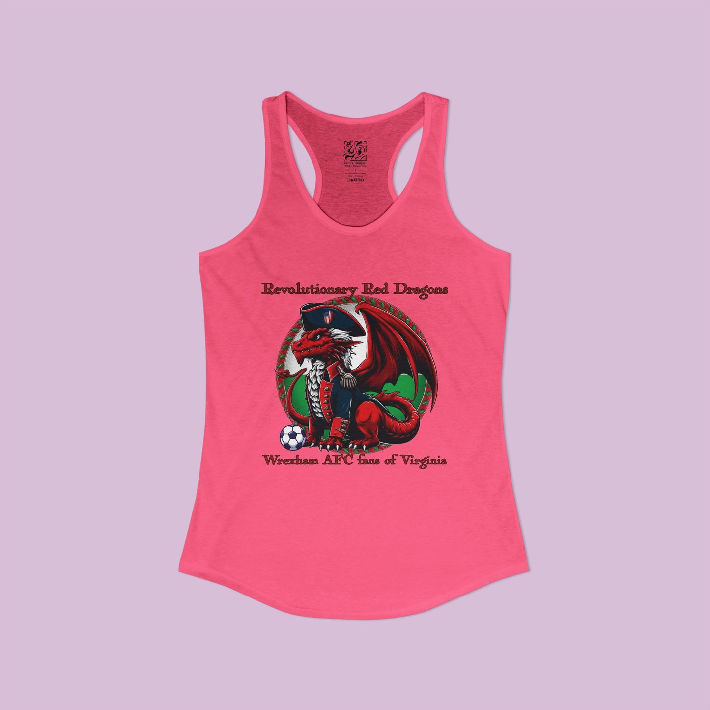 Revolutionary Red Dragons Logo Women's Racerback Tank