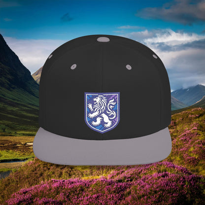 Rampant Lion Crest Flat Bill Snapback