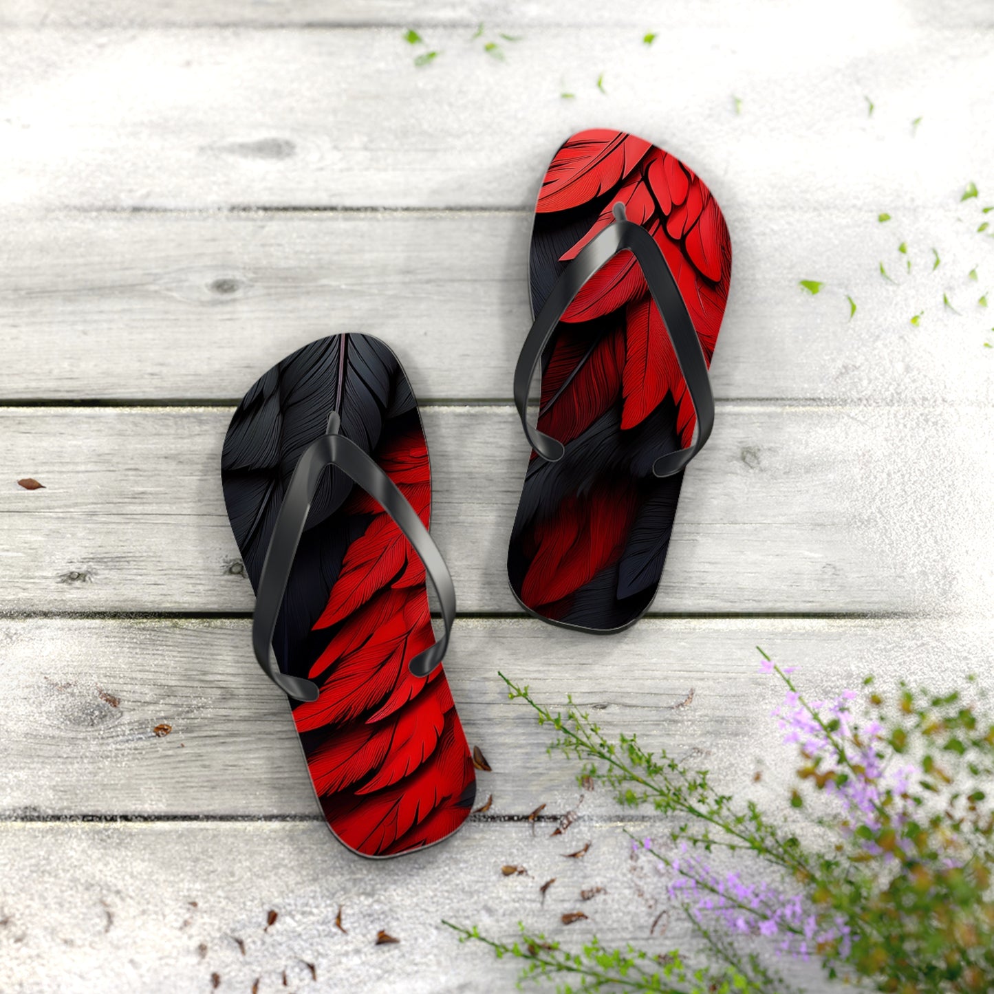 DC United Feather Flip Flops