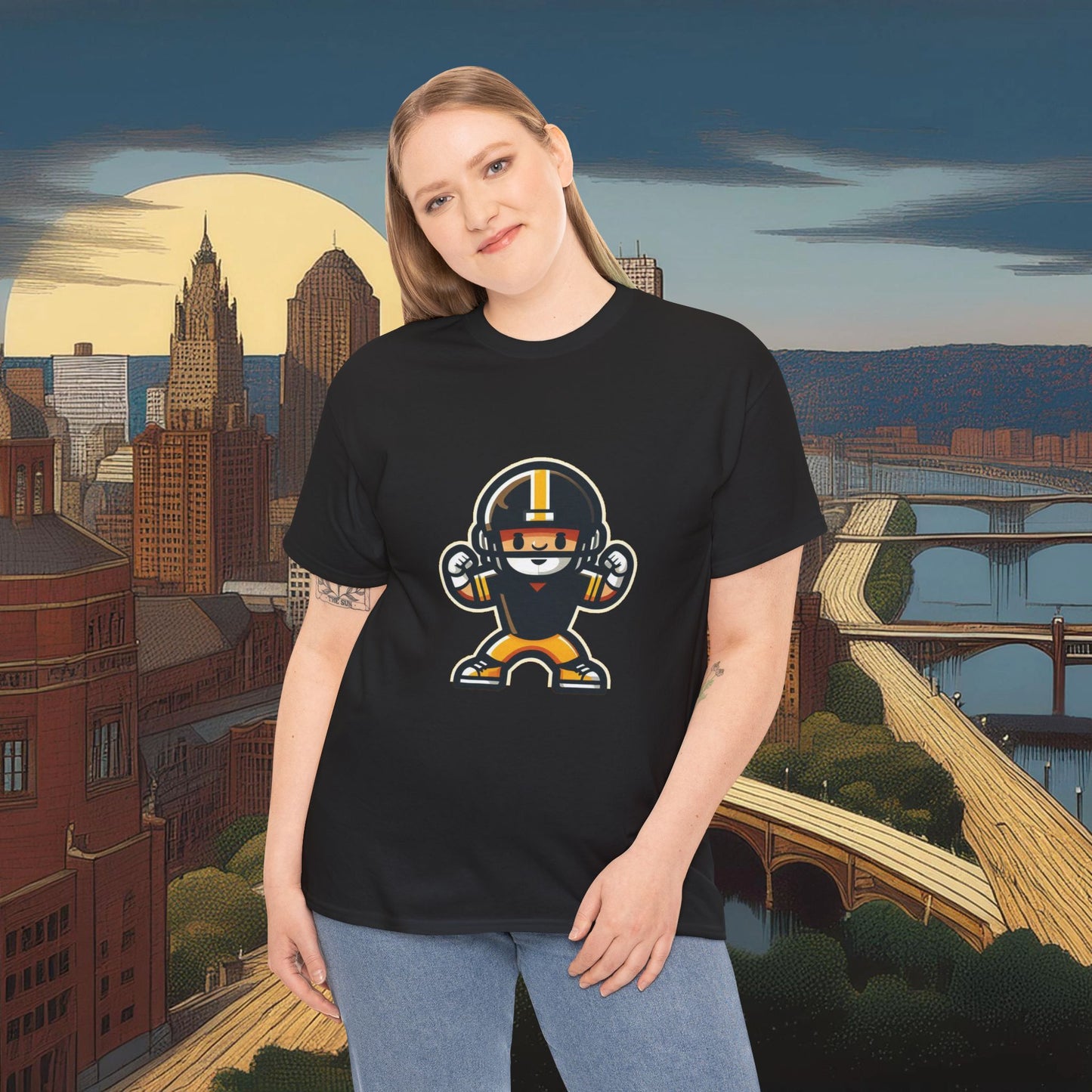 Mini Pittsburgh Football Player Tee