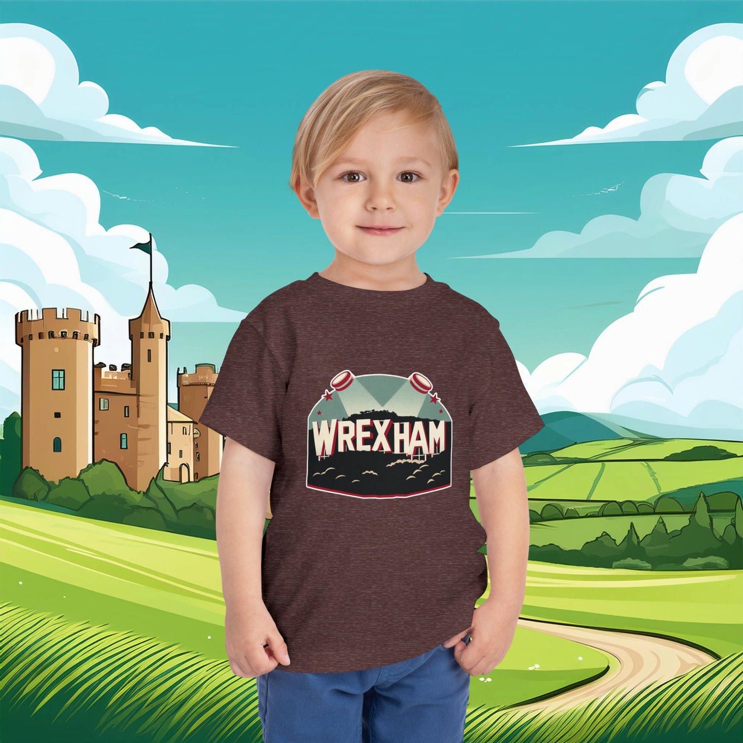 Wrexham Hollywood Sign Toddler Tee