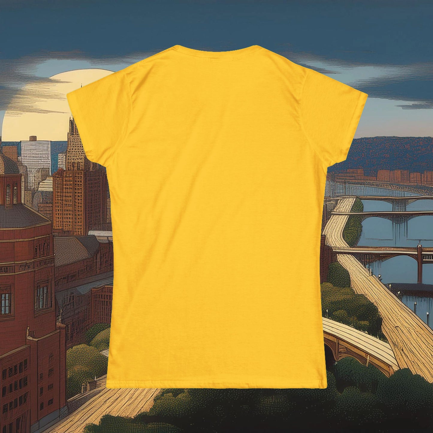 Pittsburgh Football Crest Women's Softstyle Tee