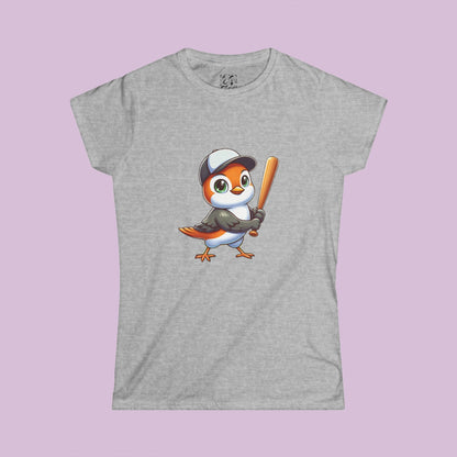 Baltimore Baseball Mini Oriole Women's Softstyle Tee
