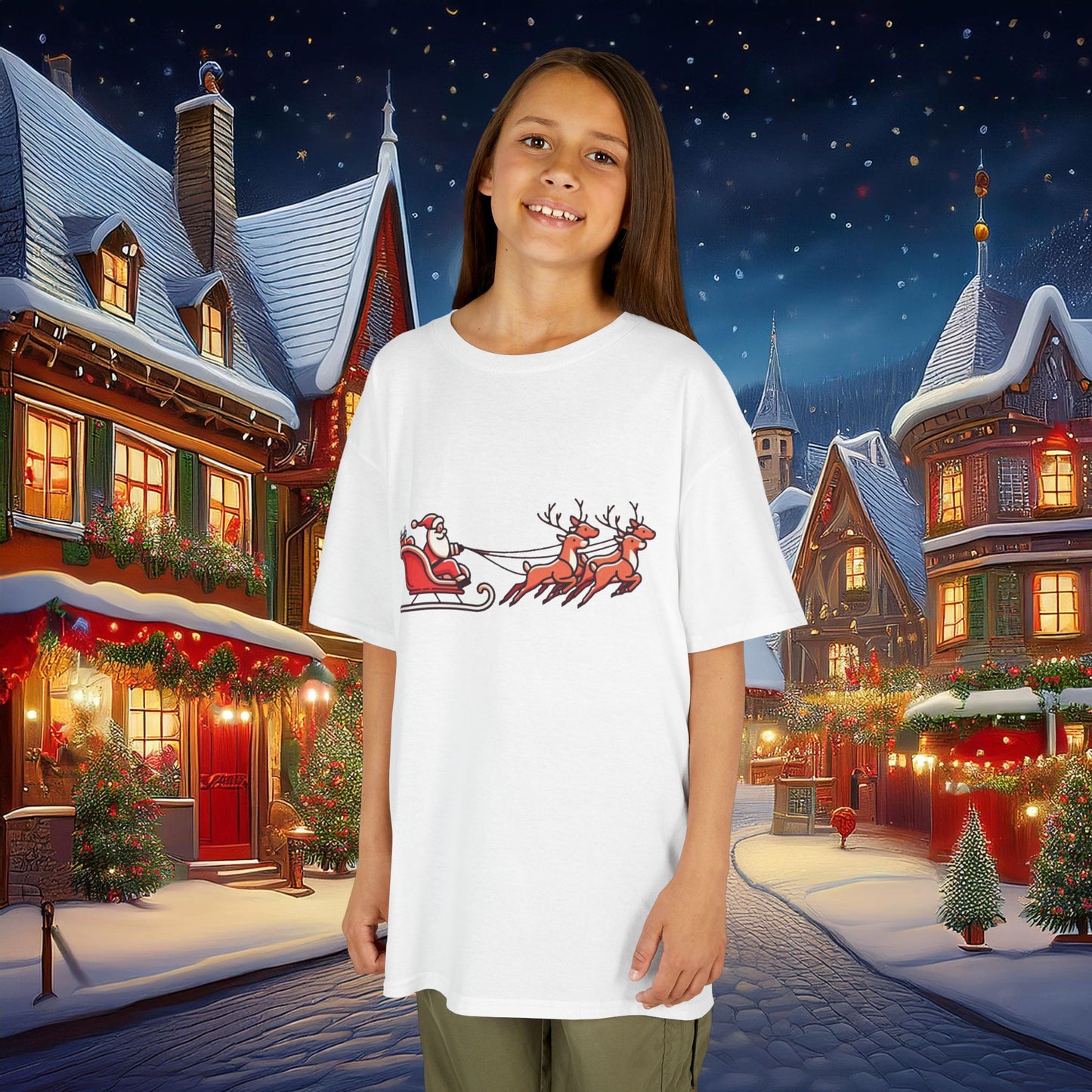 Santa's Sleigh Kids Tee