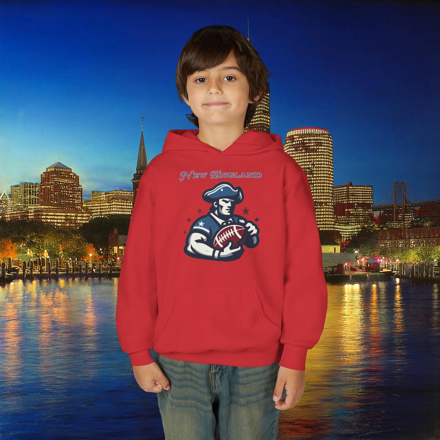 New England Football Youth Hoodie