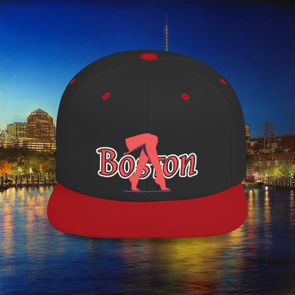 Boston Baseball Leggings Flat Bill Snapback
