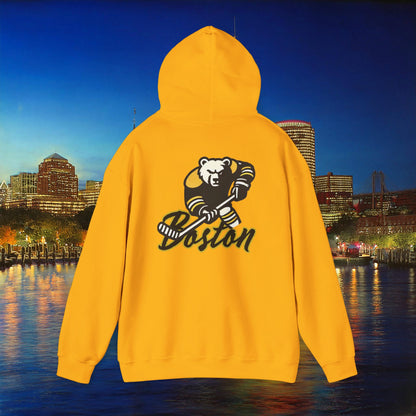 Boston Hockey Bear Hoodie