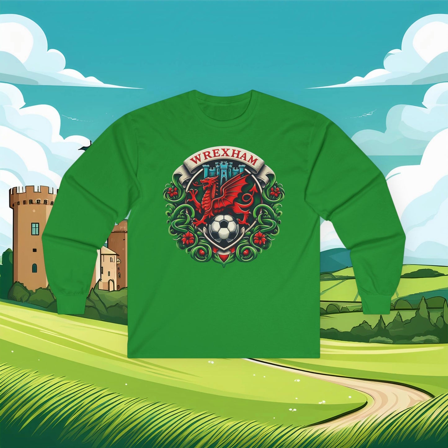 Wrexham Crest Long Sleeve Tee