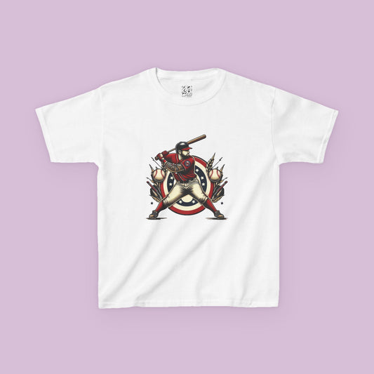 Washington Baseball At Bat Kids Tee