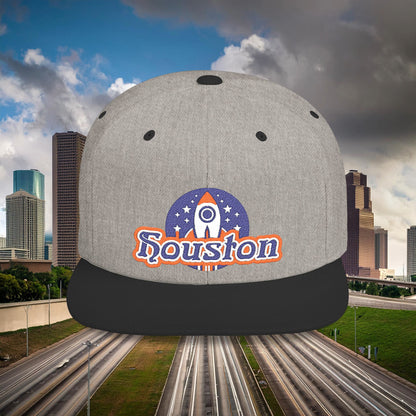 Houston Rocket Flat Bill Snapback