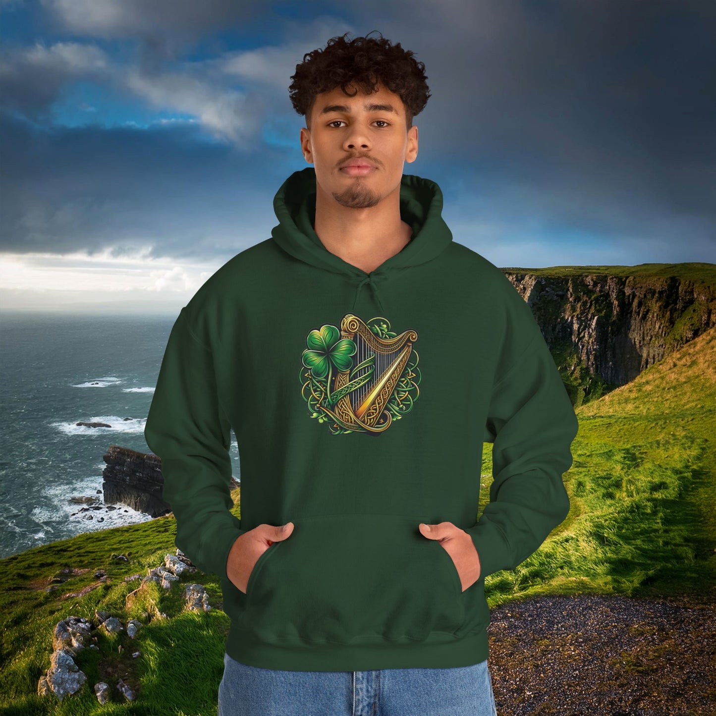 Irish Harp Hoodie
