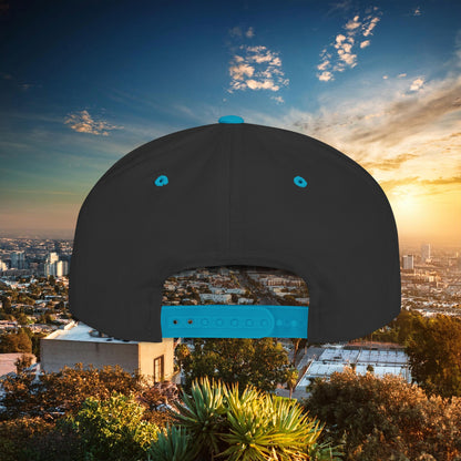 LA Blue Baseball Flat Bill Snapback