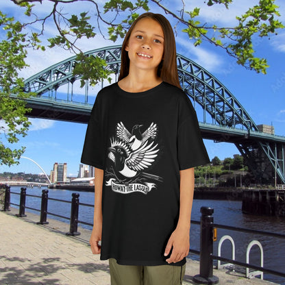 Newcastle United Howay The Lasses B&W (Twin Mags) Kids Tee