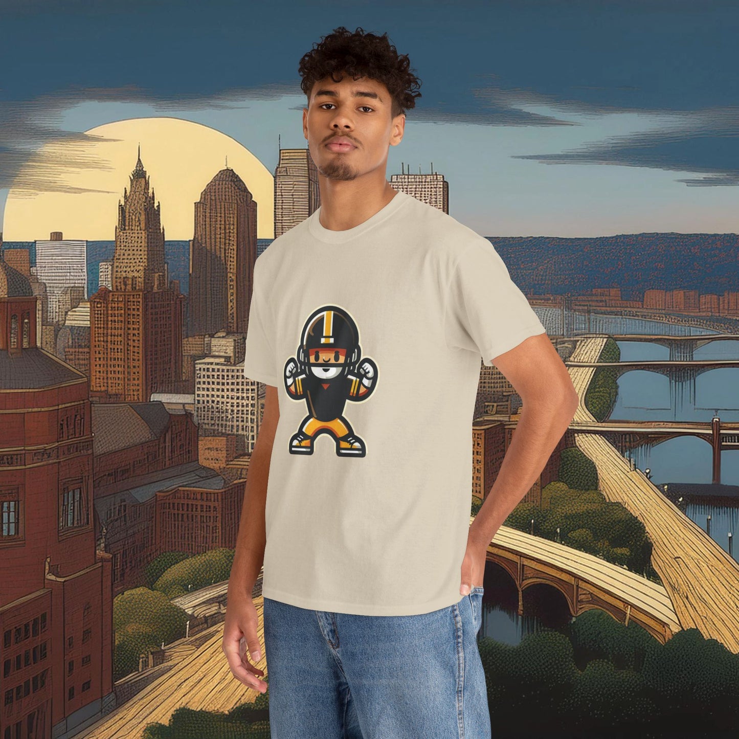 Mini Pittsburgh Football Player Tee