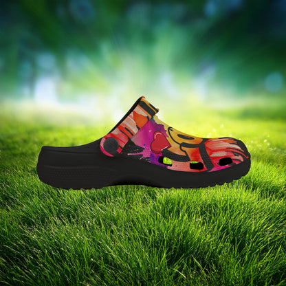 Love Color Bomb Kid's Foam Clogs