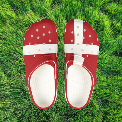 Danish Flag Foam Clogs