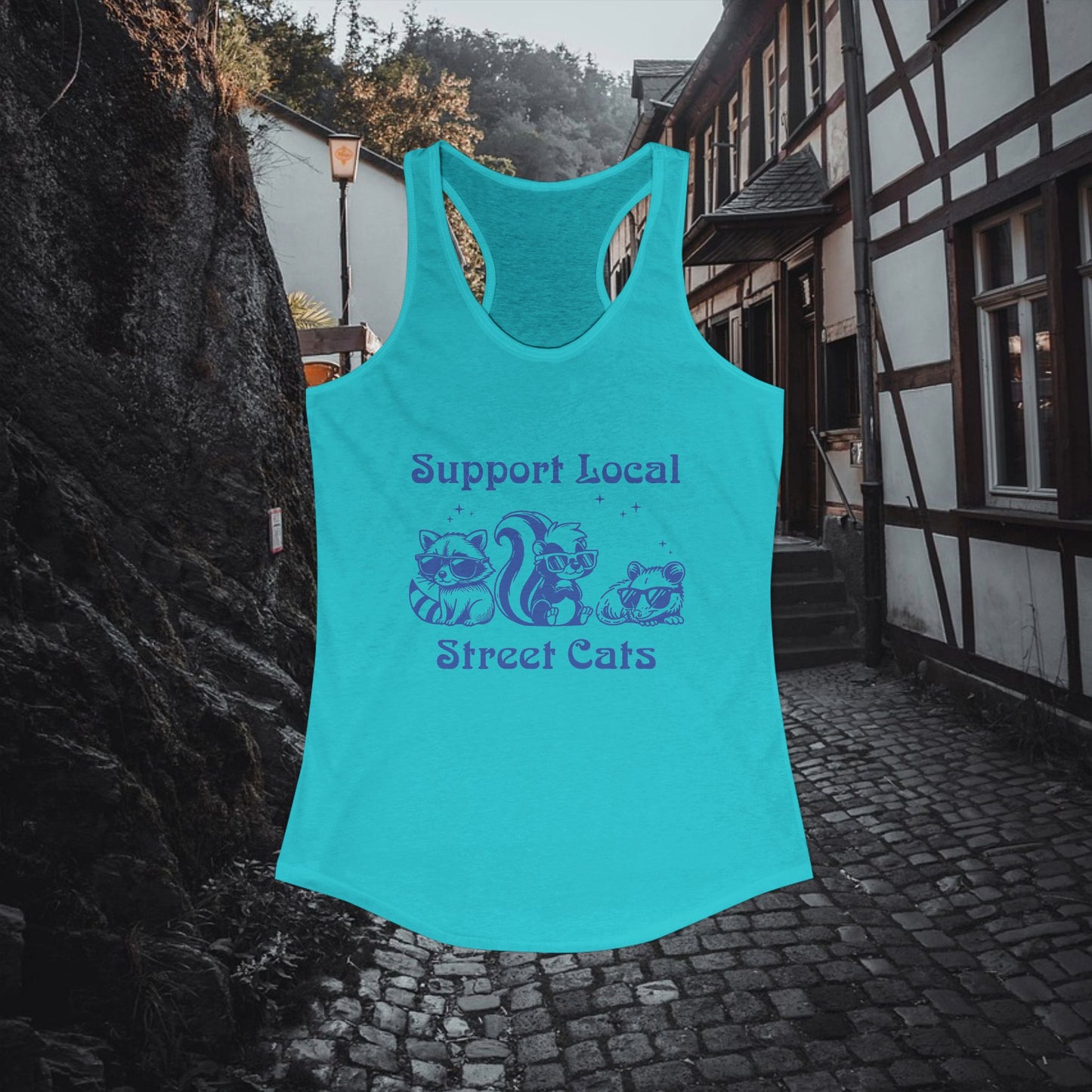 Support Local Street Cats Racerback Tank