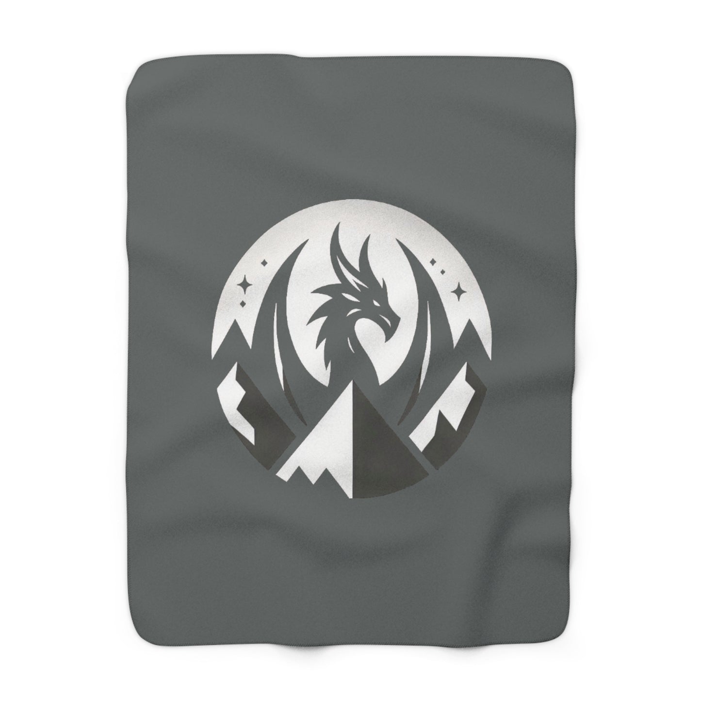 Mountain Dragon Sherpa Fleece Blanket