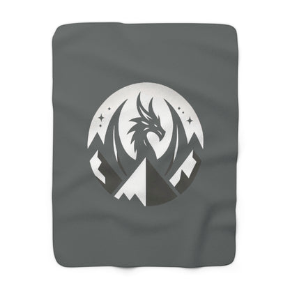 Mountain Dragon Sherpa Fleece Blanket