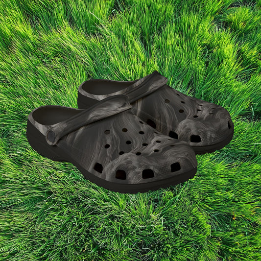 Smoke Pattern Foam Clogs