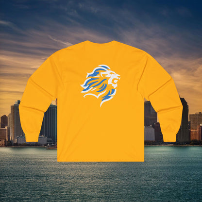 Detroit Football Crest Long Sleeve Tee