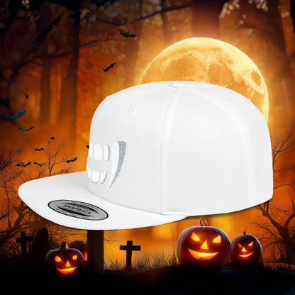 Vampire Teeth Flat Bill Snapback
