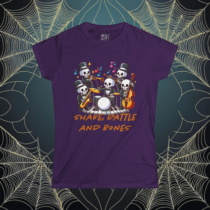 Shake, Rattle. and Bones Women's Softstyle Tee