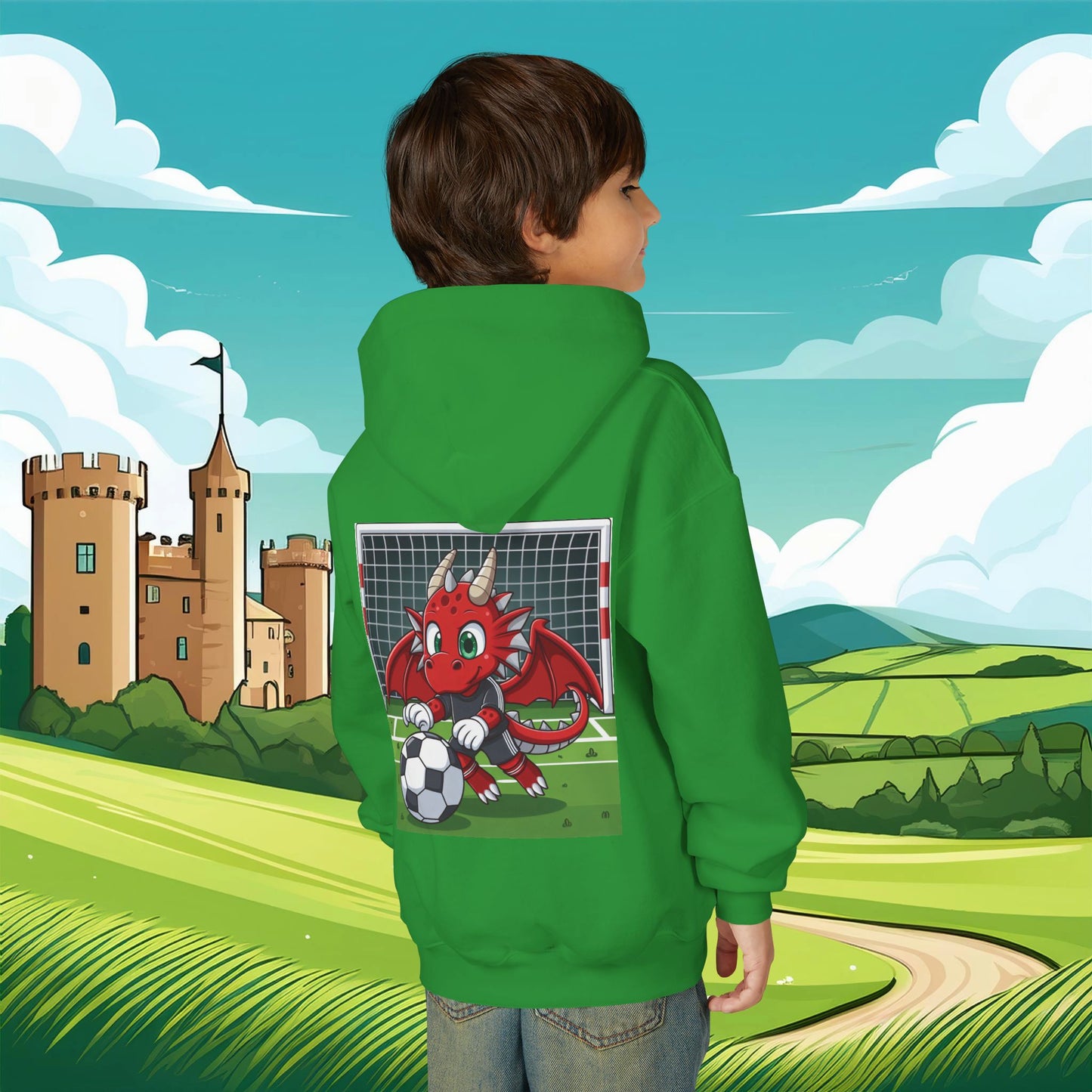 Wrexham Red Dragon Keeper Youth Hoodie