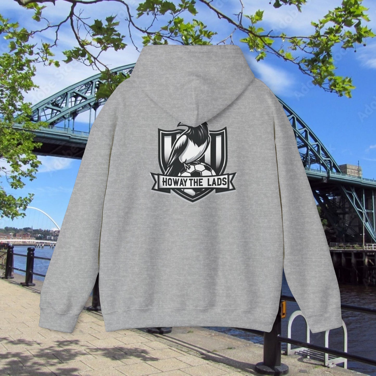 Newcastle United NUFC Crest Howay the Lads Hoodie