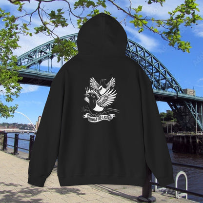 Newcastle United Howay The Lasses B&W (Twin Mags) Hoodie