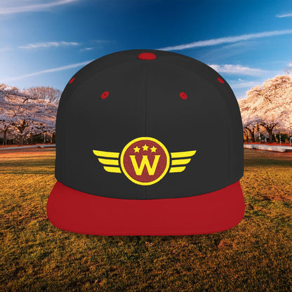Washington DC Football Logo Flat Bill Snapback