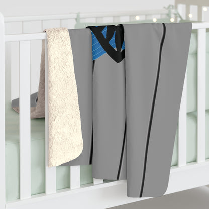 Newcastle United Blue Star Mags Sherpa Fleece Blanket