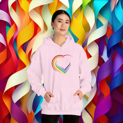 Rainbow Heart Unisex Hoodie