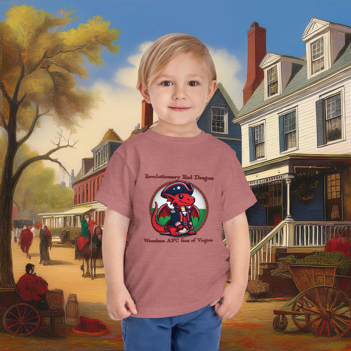 Mini Revolutionary Red Dragons Toddler Tee