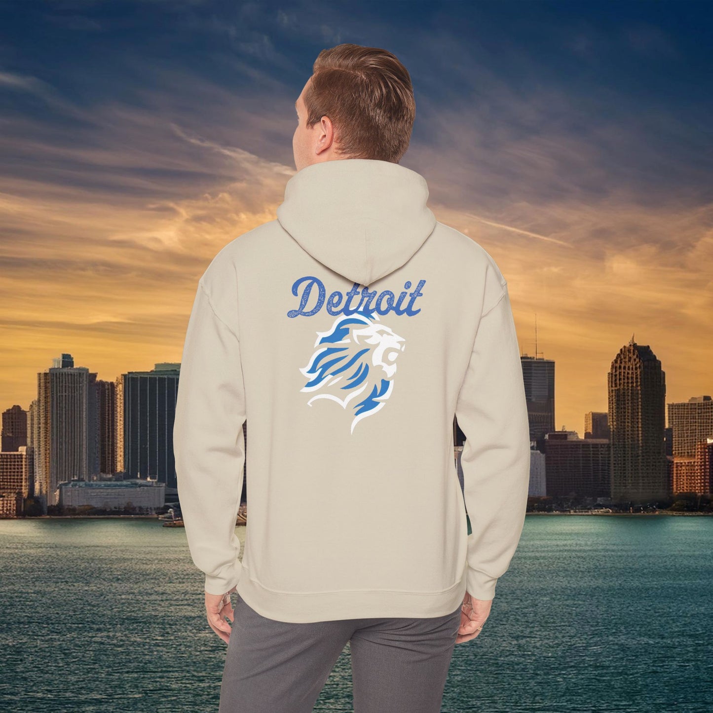 Detroit Football Crest Hoodie
