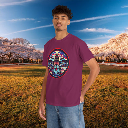 Vibrant Geometric DC Soccer Tee