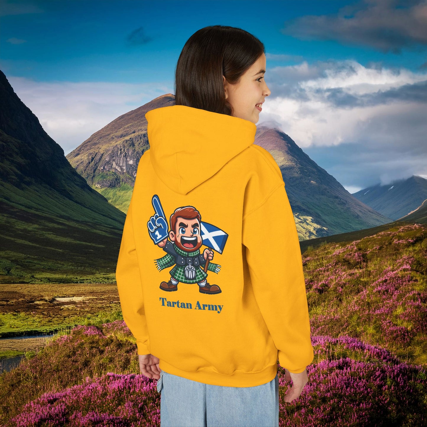 Scotland Tartan Army Youth Hoodie