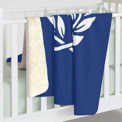 Everton Logo Sherpa Fleece Blanket