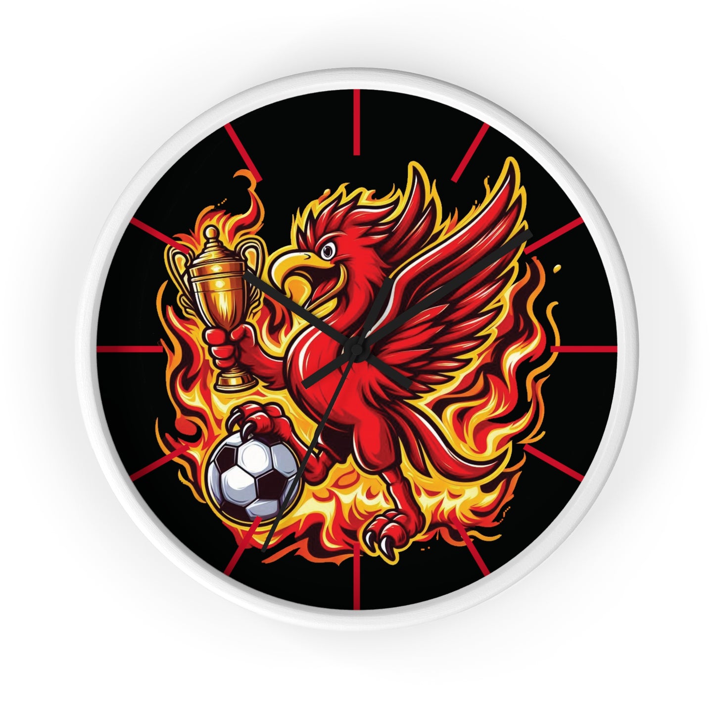 Liverpool Flames Wall Clock