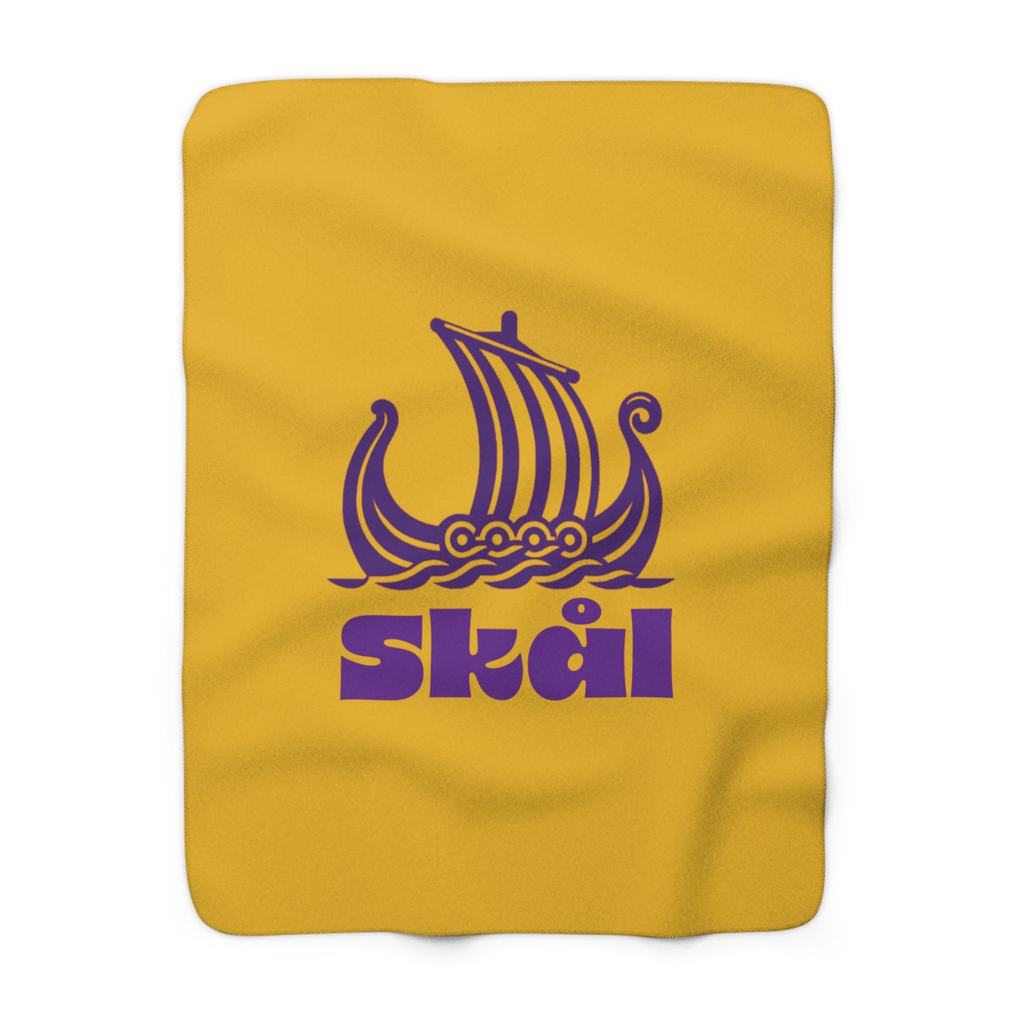 Skol Viking Ship Sherpa Fleece Blanket